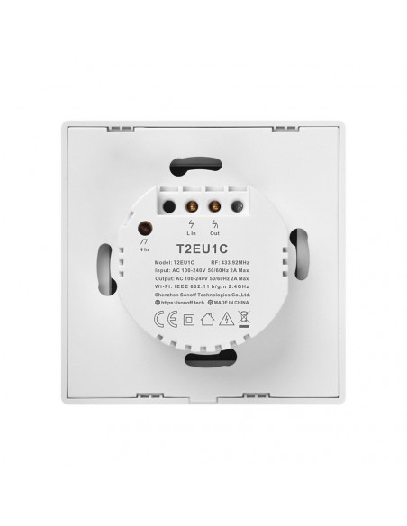 Dotykowy włącznik światła WiFi + RF 433 Sonoff T2 EU TX (1-kanałowy)
