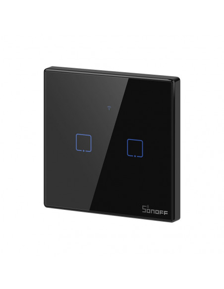Dotykowy włącznik światła WiFi + RF 433 Sonoff T3 EU TX (2-kanałowy)