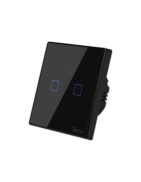 Dotykowy włącznik światła WiFi + RF 433 Sonoff T3 EU TX (2-kanałowy)