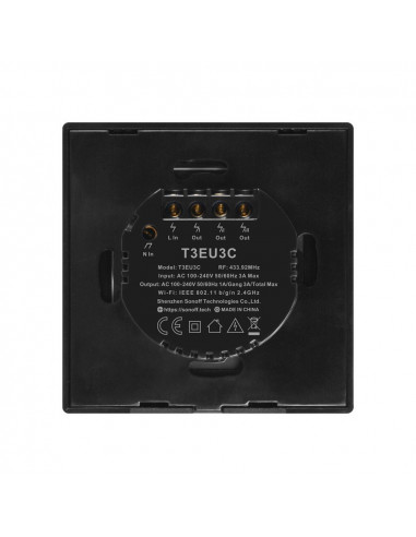 Dotykowy włącznik światła WiFi + RF 433 Sonoff...