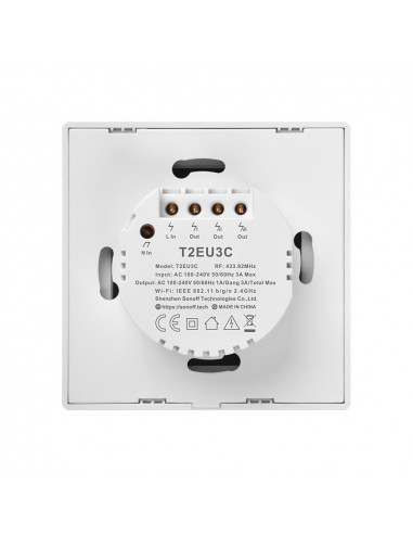 Dotykowy włącznik światła WiFi + RF 433 Sonoff...