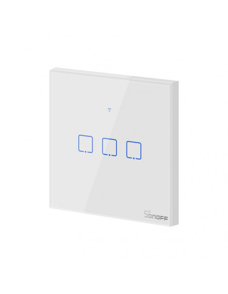 Dotykowy włącznik światła WiFi + RF 433 Sonoff T1 EU TX (3-kanałowy)