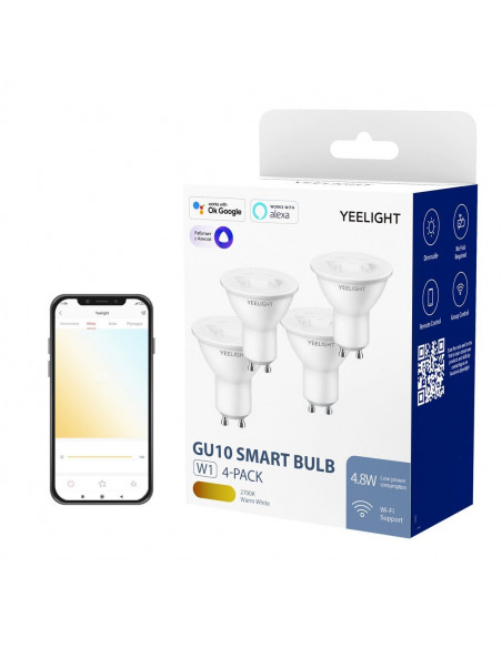 INTELIGENTNA ŻARÓWKA YEELIGHT W1 GU10 WIFI 4SZT śc