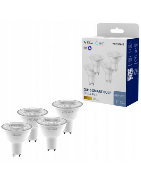 INTELIGENTNA ŻARÓWKA YEELIGHT W1 GU10 WIFI 4SZT śc