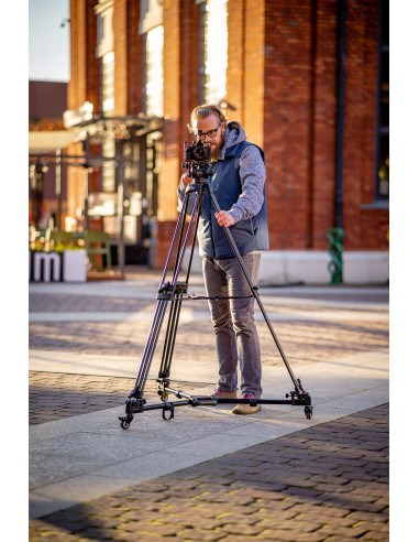 Wózek do statywu Fire Wheels - czarny