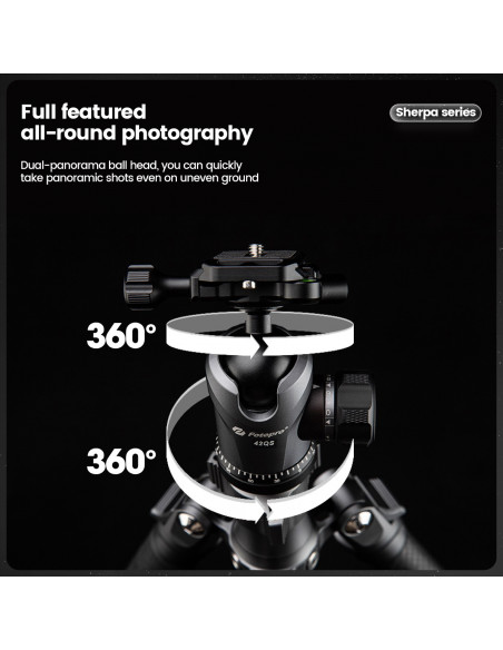 Statyw Fotopro Sherpa Max - czarny