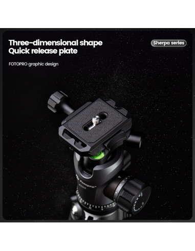 Statyw Fotopro Sherpa Plus - czarny