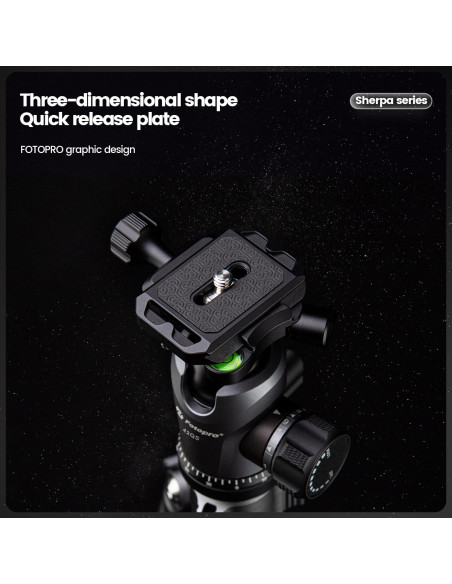 Statyw Fotopro Sherpa Plus - czarny