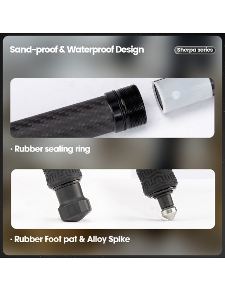 Statyw Fotopro Sherpa Plus - czarny