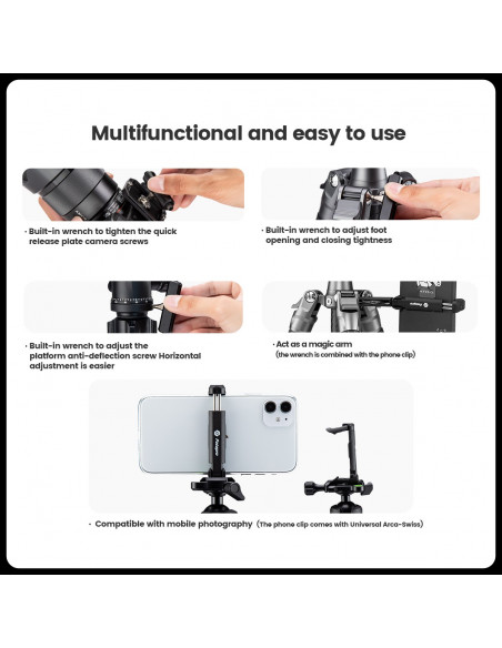 Statyw Fotopro Sherpa Plus - czarny