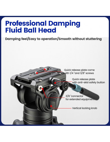 Statyw video Fotopro DV-3A