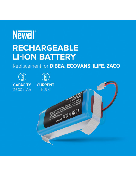 Akumulator Newell zamiennik 4ICR19/65, INR18650-M26-4S1P, PX-B020 do Dibea, Ecovans, iLife, Zaco