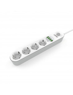 Listwa zasilająca Ldnio SE4432 z ładowarką USB 2