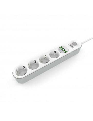 Listwa zasilająca Ldnio SE4432 z ładowarką USB