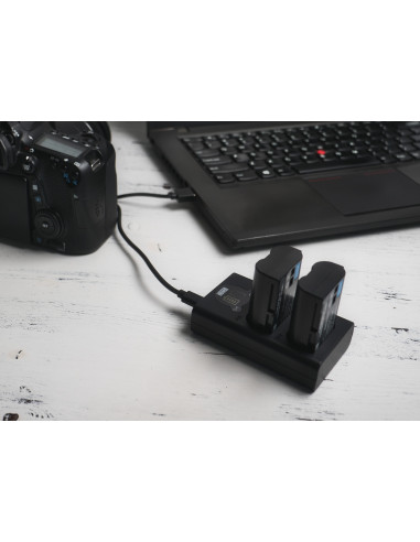 Ładowarka dwukanałowa Newell DL-USB-C do akumulatorów BLX-1 do Olympus