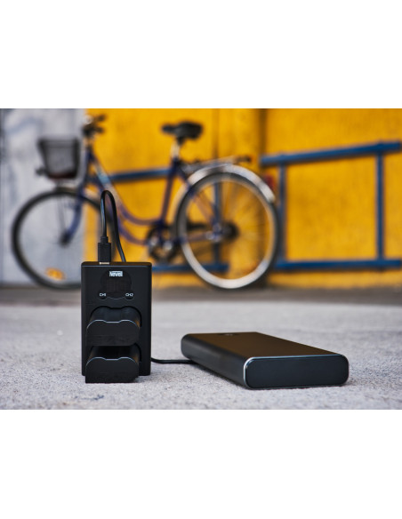 Ładowarka dwukanałowa Newell DL-USB-C do akumulatorów BLX-1 do Olympus