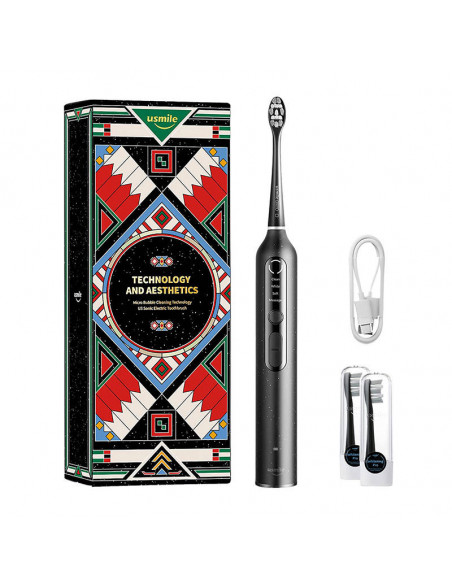 Szczoteczka soniczna do zębów z zestawem końcówek Usmile U3 czarna