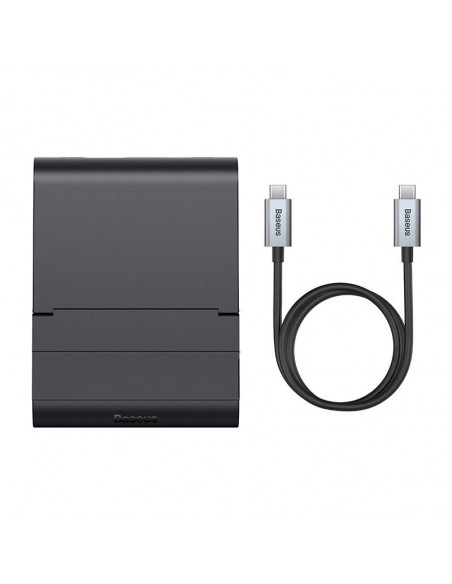 Stacja dokująca, HUB USB-C Baseus Mate Docking Pro do smartfonów, PD, 100W (czarna)