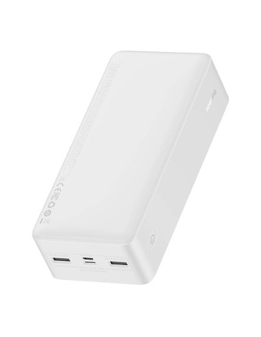 Powerbank Baseus Bipow 30000mAh, 2xUSB, USB-C, 15W biały
