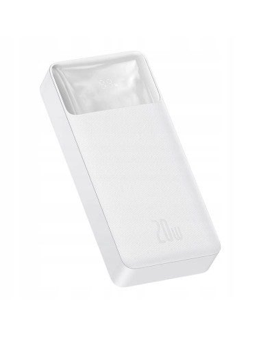 Powerbank Baseus Bipow 20000mAh, 2xUSB, USB-C, 20W biały