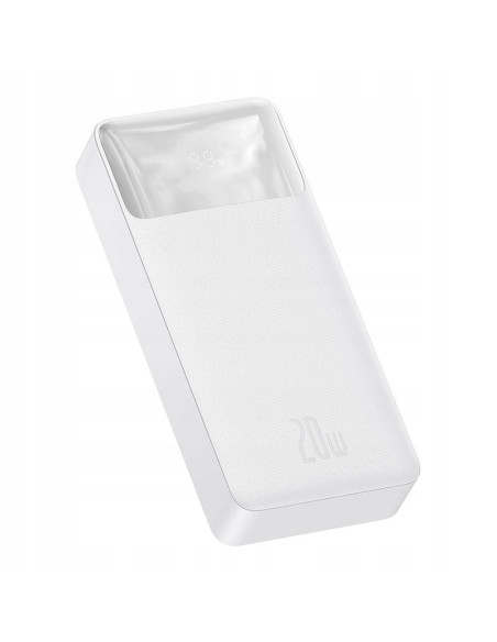 Powerbank Baseus Bipow 20000mAh, 2xUSB, USB-C, 20W biały