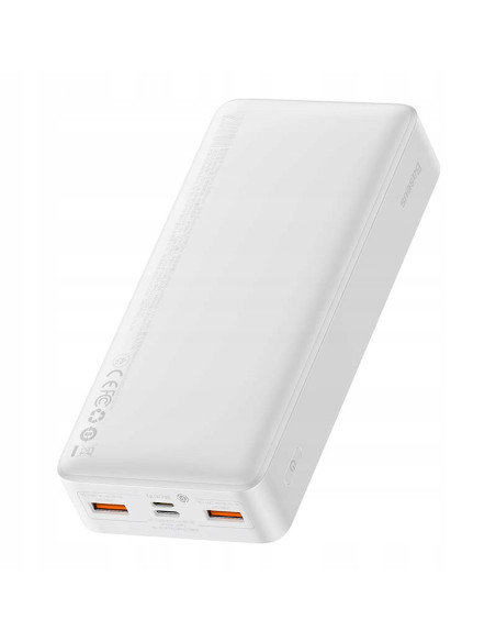 Powerbank Baseus Bipow 20000mAh, 2xUSB, USB-C, 20W biały
