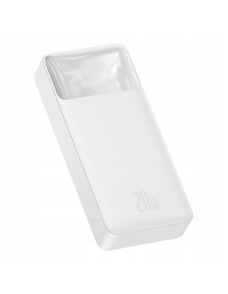 Powerbank Baseus Bipow 20000mAh, 2xUSB, USB-C, 20W biały
