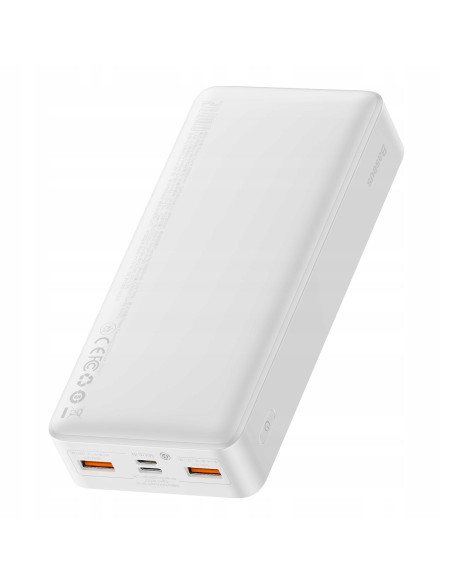 Powerbank Baseus Bipow 20000mAh, 2xUSB, USB-C, 20W biały