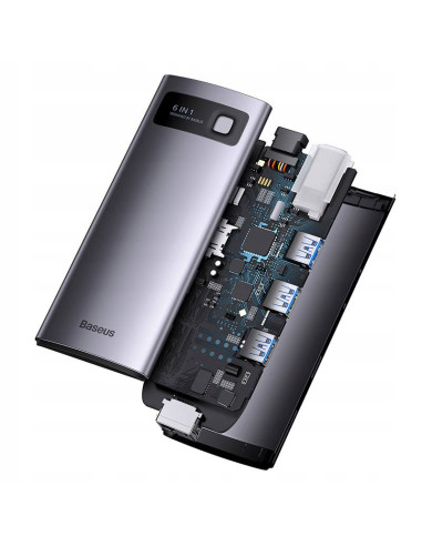 Hub 6w1 Baseus StarJoy Series USB-C HDMI 3xUSB 3.0