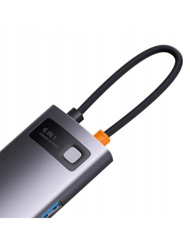 Hub 6w1 Baseus StarJoy Series USB-C HDMI 3xUSB 3.0