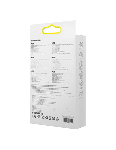 Hub 6w1 Baseus StarJoy Series USB-C HDMI 3xUSB 3.0