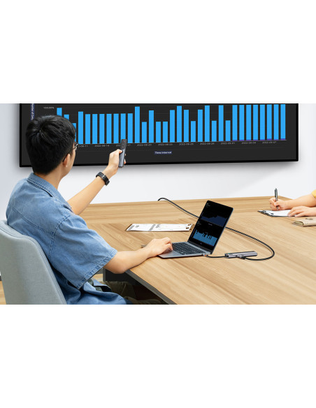 Hub 6w1 Baseus StarJoy Series USB-C HDMI 3xUSB 3.0