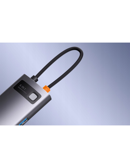 Hub 6w1 Baseus StarJoy Series USB-C HDMI 3xUSB 3.0