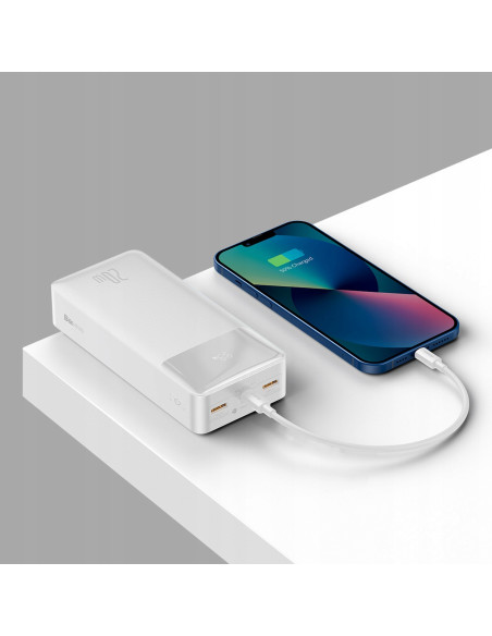 Powerbank Baseus Bipow 30000mAh 2xUSB USB-C 20W biały