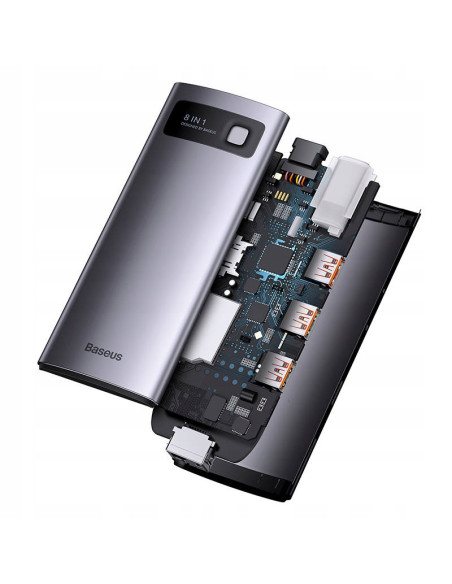 Hub 8w1 Baseus StarJoy Series USB-C HDMI 3xUSB 3.1