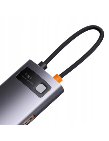 Hub 8w1 Baseus StarJoy Series USB-C HDMI 3xUSB 3.1