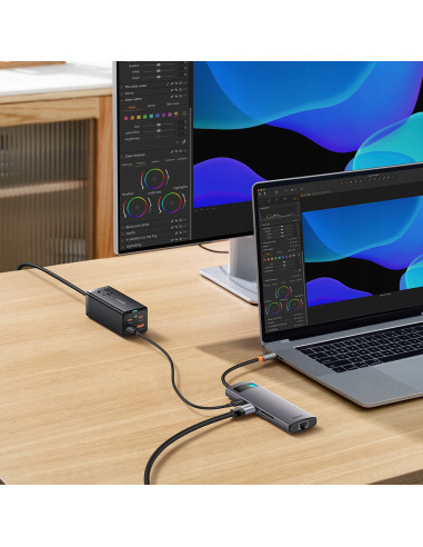 Hub 8w1 Baseus StarJoy Series USB-C HDMI 3xUSB 3.1