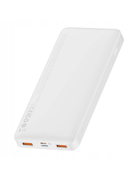 Powerbank Baseus Bipow 10000mA, 2xUSB USB-C 20W biały