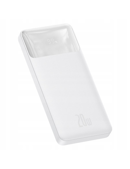Powerbank Baseus Bipow 10000mA, 2xUSB USB-C 20W biały