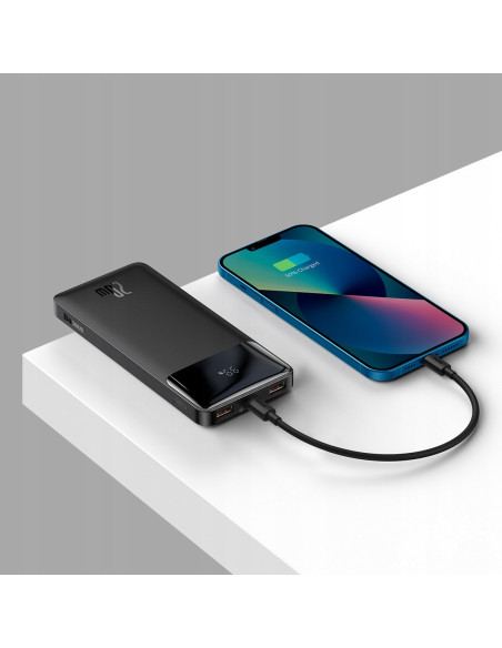 Powerbank Baseus Bipow 10000mAh 2xUSB USB-C 20W czarny