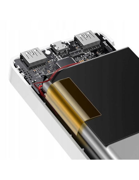Powerbank Baseus Bipow 10000mAh 2xUSB USB-C 15W biały