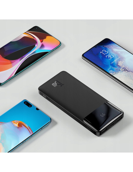 Powerbank Baseus Bipow 10000mAh 2xUSB USB-C 15W czarny