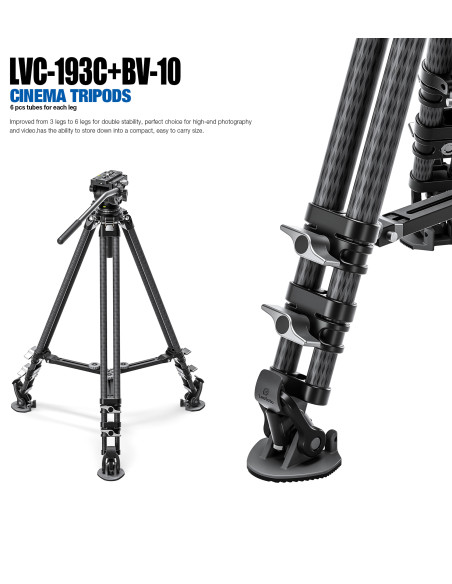 Statyw wideo Leofoto Kingkong LVC-193C+BV-10