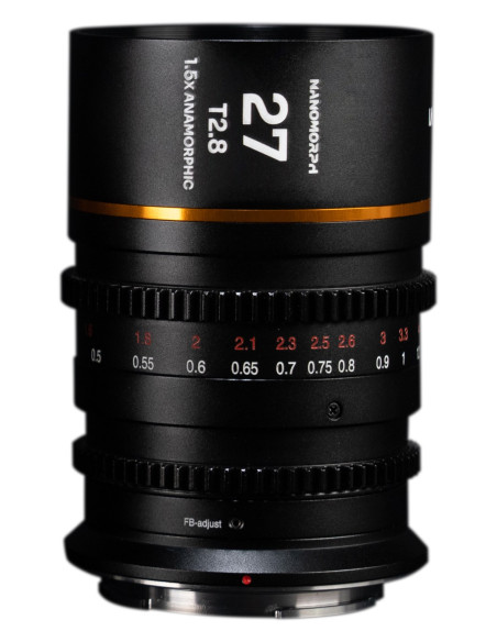 Obiektyw Venus Optics Laowa Nanomorph 27 mm T2,8 1,5X S35 Amber do Sony E