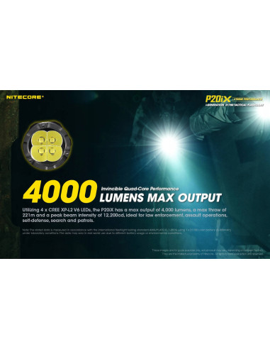 Latarka Nitecore P20iX, 4000lm, USB-C