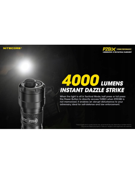 Latarka Nitecore P20iX, 4000lm, USB-C