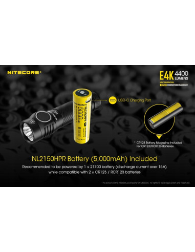 Latarka Nitecore E4K 4400lm