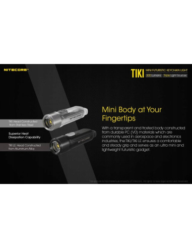 Latarka Nitecore TIKI LE 300lm