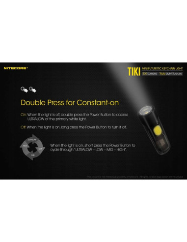Latarka Nitecore TIKI LE 300lm