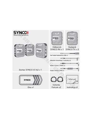 Synco G1 A2 White bezprzewodowy system...